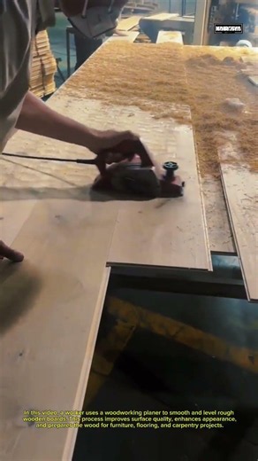 Satisfying Wood Planing Process | Transforming Rough Lumber into Smooth Boards