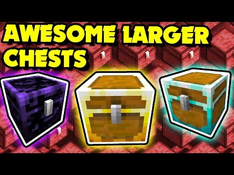 Awesome Larger Chests in the IRON CHESTS Mod | Gold, Diamond & Obsidian Chests (Minecraft Mods)