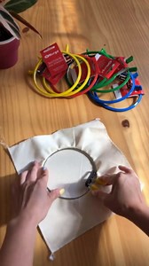 Premium Quality, Metal Spring Tension Embroidery Hoops, Cross Stich Hoop, Darning Hoops, Embroidery Tension Shed (Yellow, Small)