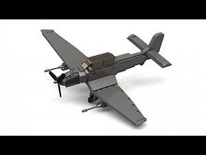 Lego WWII Ju 87 Stuka Dive Bomber Instructions