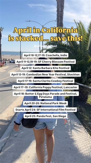 Things to do in California in April #visitcalifornia #travelshorts