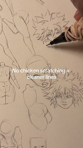 stop allat 🐓 scratching #tutorial #pencilart #sketching #viral | chicken scratch art