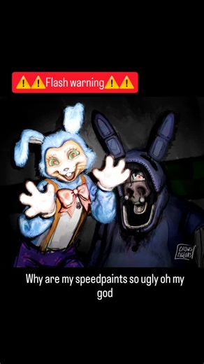 Sailor⦻ on Instagram: "Its because i started coloring in grayscale i hate my life . . . #fnaf #bonnie #witheredbonnie #art"