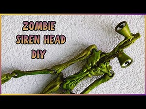 I made Zombie Siren Head figure | 3D Tutorial