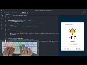 ASMR Programming - Weather App With Javascript - No Talking