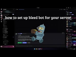 How to setup Bleed bot for your server tutorial!