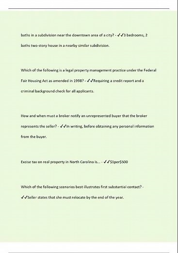 Superior School of Real Estate Final Exam Questions and answers with 100% Complete solutions