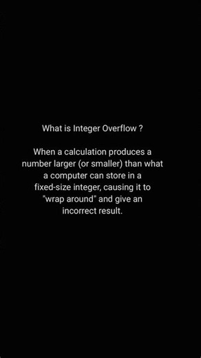 What is an Integer Overflow ? #aisecurity