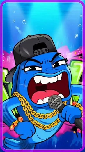 This Fish Drops Bars Harder Than Your Fav Rapper 🐟🎤🔥 #Shorts #RapperFish #FishRapper #viralshorts