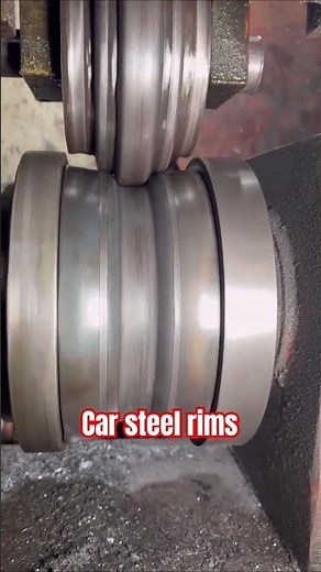 How the car's steel rims are made here is full process of manufacturing #automobile #manufacturing