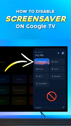 How To Disable Screensaver on Google TV #googletv #shorts