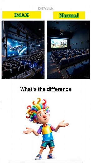 IMAX vs Normal Cinema 🤯 What’s The Difference?#Diffstick #youtubeshorts