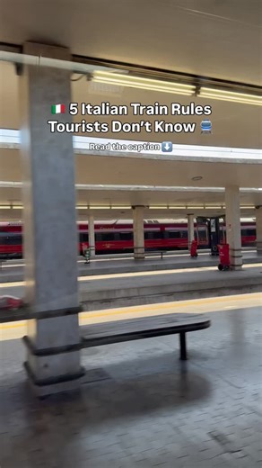 🇮🇹 5 Italian Train Rules Tourists Don’t Know 🚆 Italian trains are reliable and easy, but these small rules often catch visitors off guard. 1️⃣ Paper tickets must be validated If you have a physical paper ticket it must be stamped at the small green or yellow machines before boarding. If the ticket isn’t validated, it can be treated as invalid and result in a fine, even if you paid for it. 2️⃣ Seat numbers matter on high-speed trains On Frecciarossa and Italo trains, seats are assigned. Sittin