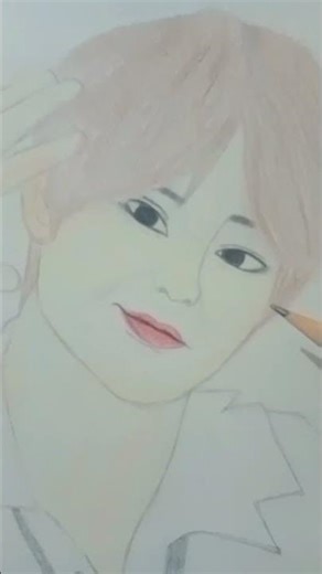 BTS V (Taehyung) Drawing Tutorial ✏️ | Easy Step-by-Step Sketch for Beginners” 🎨