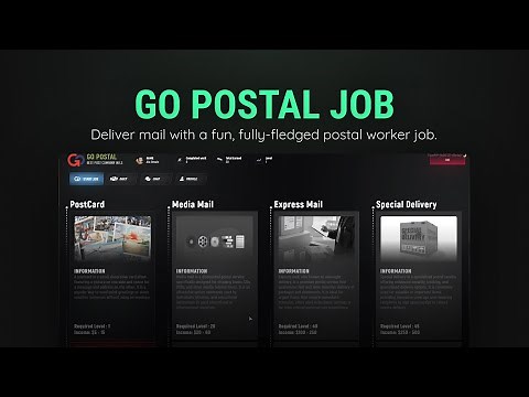 FiveM Go Postal Job | Level & XP System | ata-gopostal
