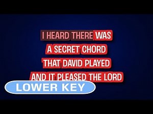 Alexandra Burke - Hallelujah | Karaoke Lower Key