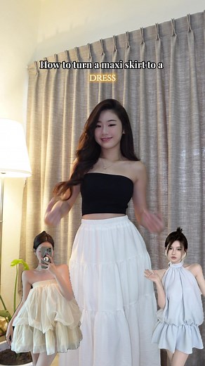 Transform Your Maxi Skirt into a Beautiful Dress with These Clever Outfit Hacks