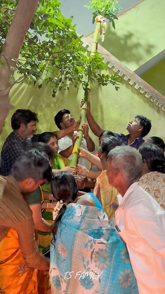 🥳பந்தக்கால் நட்டு தாய்நலுங்கு வச்சாச்சு😁| Pre wedding first ritual | Ts family💕 #haldi #marriage