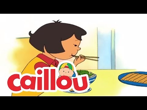 Caillou: Chopsticks | Cartoon for Kids
