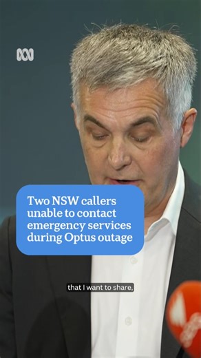 Optus CEO Stephen Rue says two callers from New South Wales close to the South Australian border were unable to contact emergency services during the outage last week. 📲 Choose your news on the ABC NEWS app and stay in the know via the link in our bio. #ABCNewsNSW #Optus | ABC Sydney