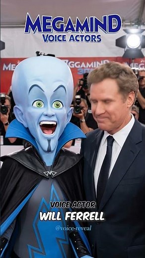 Megamind 3D Movie Voice Actors🎙️#voiceactor #megamind #animation