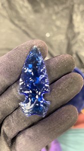 Making a Glass Arrowhead from Old Milk of Magnesia Bottle