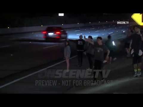 San Diego: Protester Hit By Car Caught on Camera