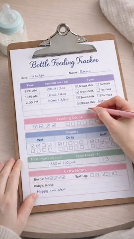 Baby Feeding Tracker Printable, Newborn Log, Bottle Feeding Tracker, Baby Daily Log, New Mom Organizer PDF - Etsy
