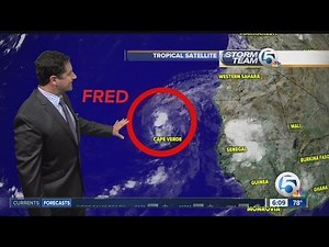 Tropical Storm Fred moving away from Cape Verde Islands