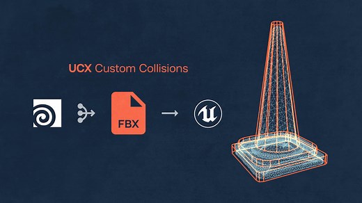 FBX Export to Unreal | Custom Collision Mesh / UCX | SideFX