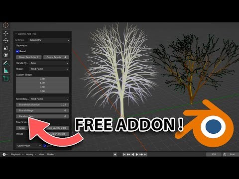 How To Create TREES in BLENDER - Tutorial (The Easy Way)