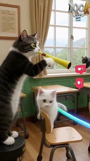 Cute Kittens Master the Classroom Obstacle Course! (Funny Cat Video)