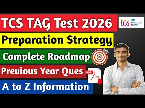 ⭐TCS TAG Test 2026 | Preparation Strategy🚀| Complete details & Pyq #tcscodevita #tcs_tag_test