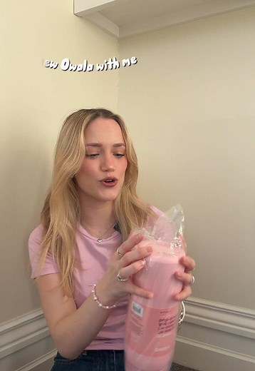 Owala 32oz Pink Water Bottle Unboxing & Review