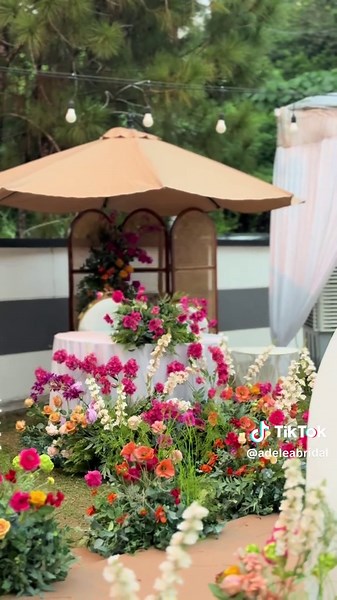 Intimate Outdoor Wedding Setup by Reception Farah