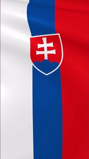 New National Anthem of the Slovak Republic (2025) with waving Slovak flag