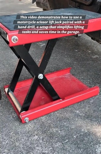 Effortless Motorcycle Maintenance: Using a Scissor Lift Jack