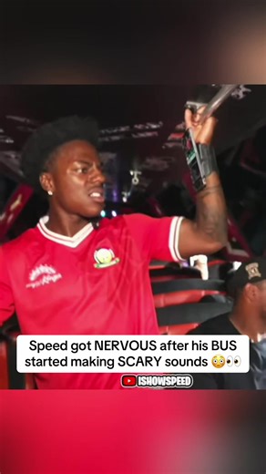Speed got NERVOUS after his BUS started making SCARY sounds 😳👀 #ishowspeed #africa