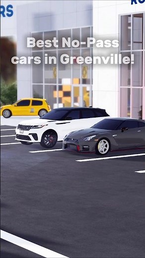 BEST No Game Pass cars in Greenville Roblox!