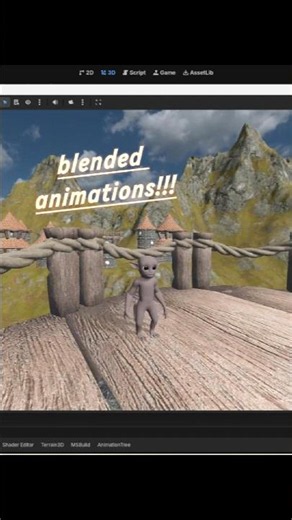 smooth blended animations using an animation tree in Godot. #gamedev #godot #munckee #indiegame
