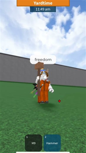 escape with da hammer. prison life meme #4 #roblox #prisonlife