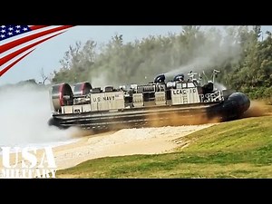 US Marines & Navy LCAC Landing Training in Japan