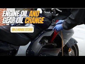 How to change the gear oil and engine oil on a Honda St1300