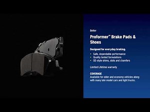 NAPA Brakes Proformer™ Brake Pads & Shoes