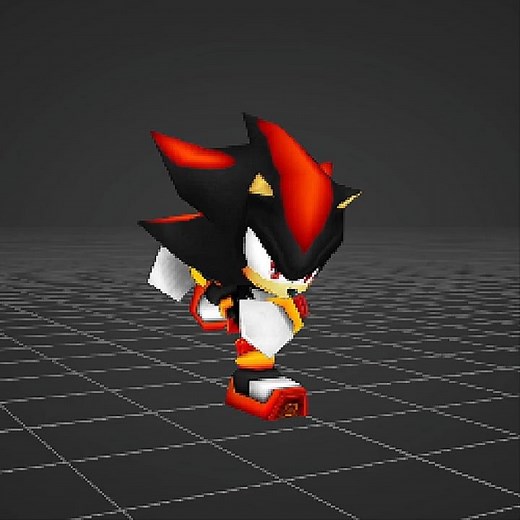 Super Smash Bros. DS Concept: Shadow's Skating Animation #nintendo #sega #smashbros #sonic #blender
