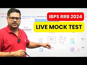 IBPS RRB 2024 Live Mock Test✔ | Real-Time Practice with Ankush Sir | Brain Box