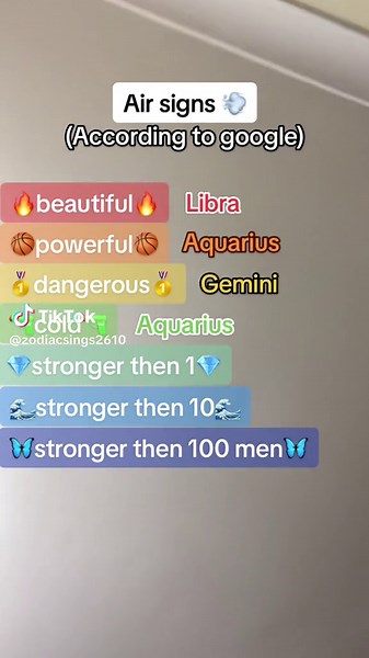 Powerful Air Signs: Beautiful, Powerful, Dangerous