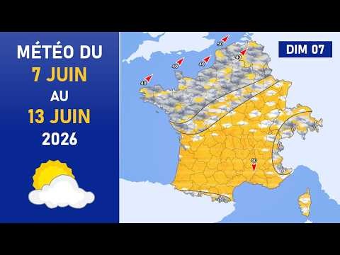 Weather forecast for Sunday 7th to Saturday 13th June 2026