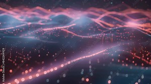 A digital treasure map with the algorithm acting as the navigator using clues and coordinates to lead to the most valuable data points.