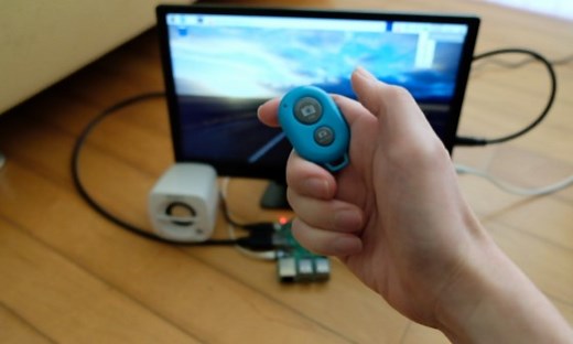 100均Bluetoothボタンをラズパイ活用